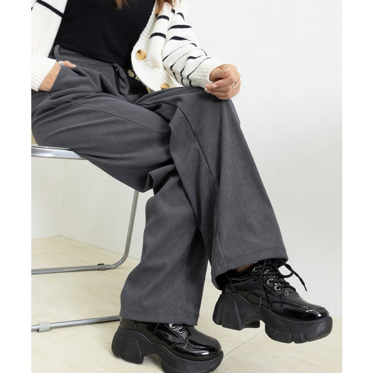 コーデュロイワイドパンツ 裏起毛ノーマル | Miniministore | 詳細画像24 