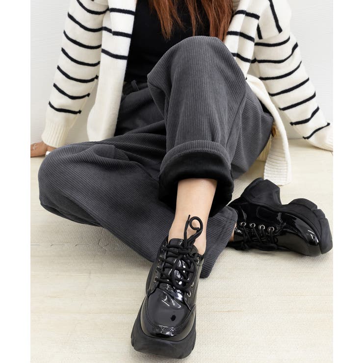 コーデュロイワイドパンツ 裏起毛ノーマル | Miniministore | 詳細画像25 