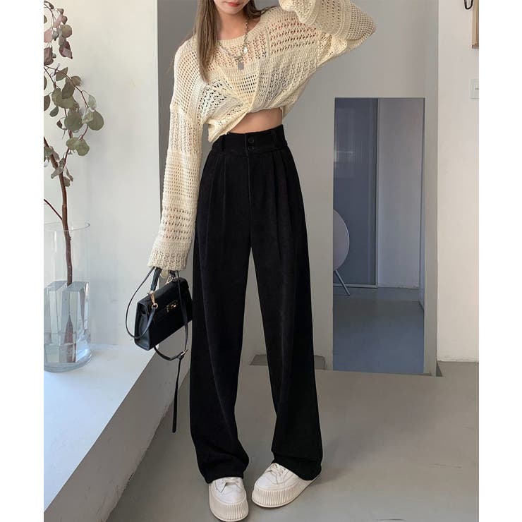 コーデュロイワイドパンツ 裏起毛ノーマル | Miniministore | 詳細画像5 