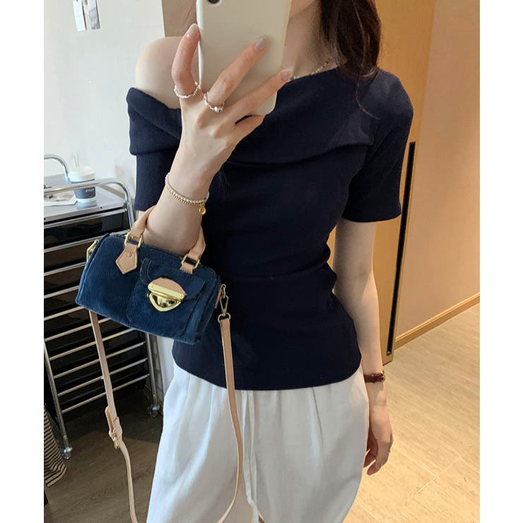 片方オフショルtシャツ レディース 半袖 | Miniministore | 詳細画像16 