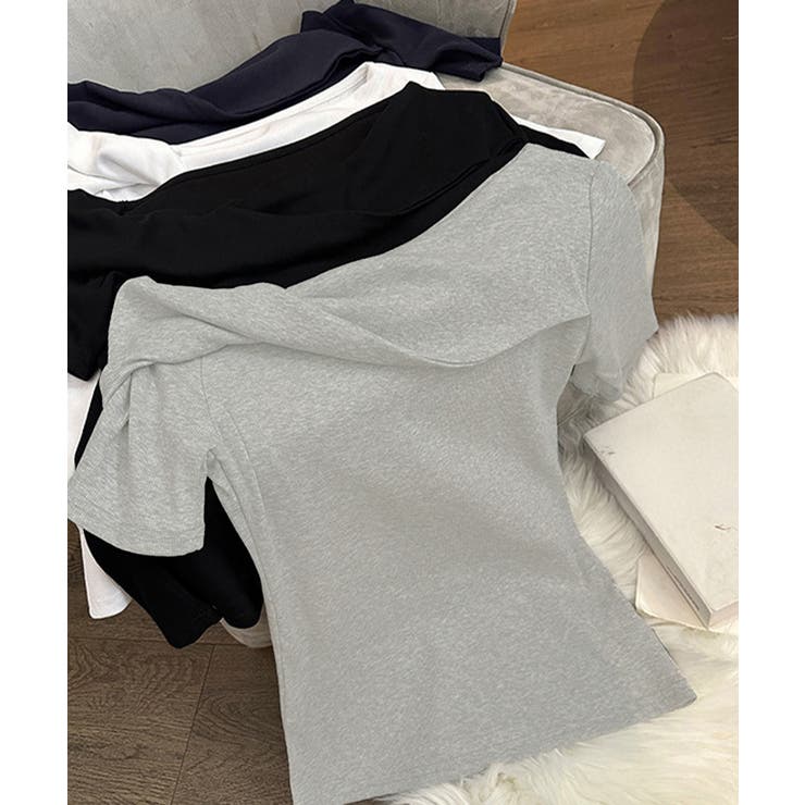 片方オフショルtシャツ レディース 半袖 | Miniministore | 詳細画像18 