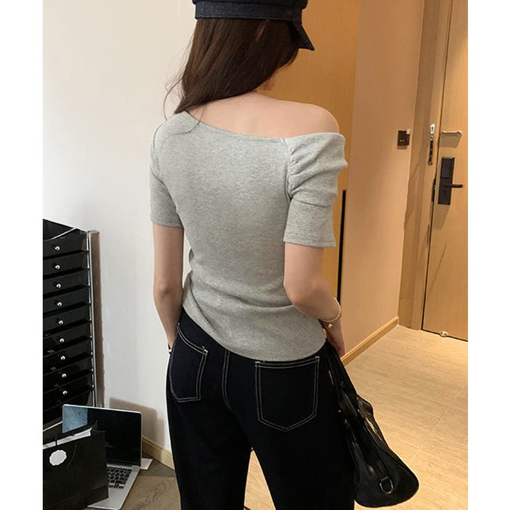 片方オフショルtシャツ レディース 半袖 | Miniministore | 詳細画像5 