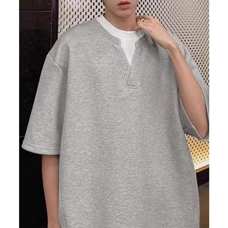 半袖Tシャツ メンズ 重ね着風カットソー | AsaAura | 詳細画像9 