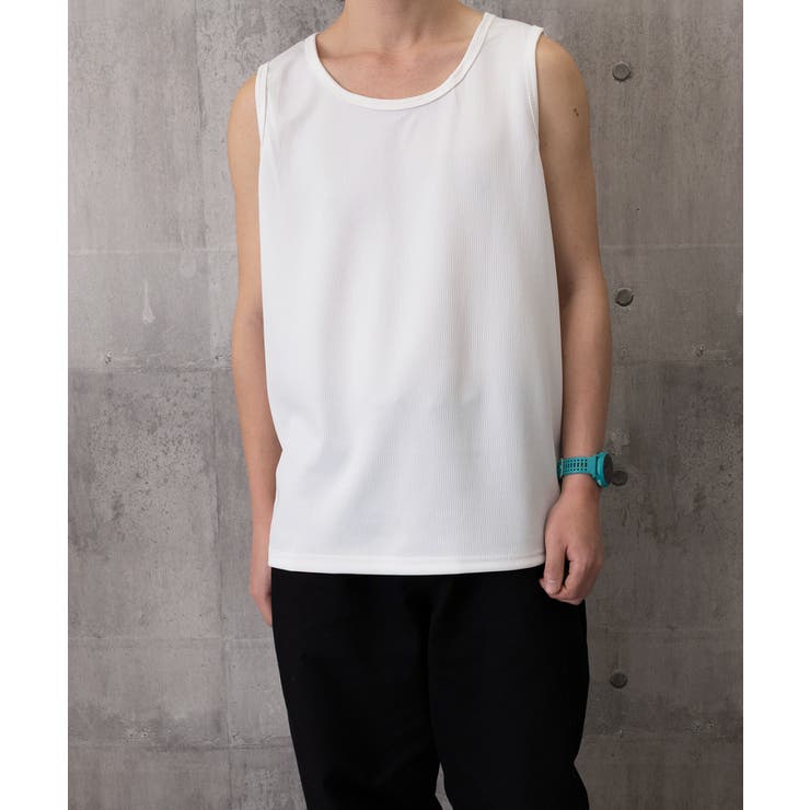 Uネックリブタンクトップメンズトップス夏 | AsaAura | 詳細画像12 