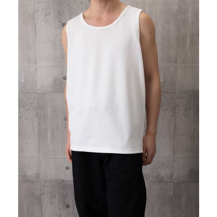 Uネックリブタンクトップメンズトップス夏 | AsaAura | 詳細画像14 