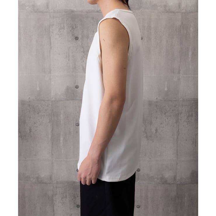 Uネックリブタンクトップメンズトップス夏 | AsaAura | 詳細画像15 