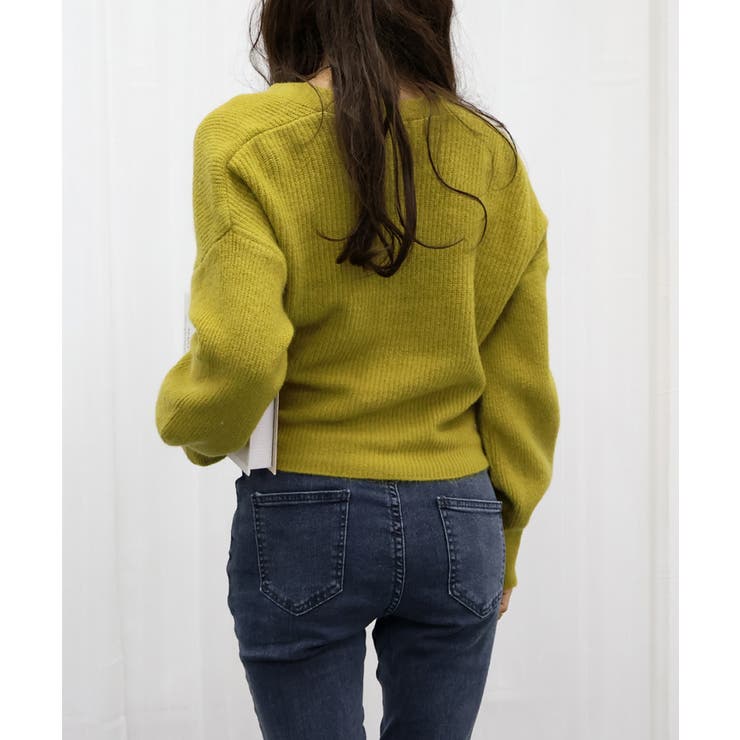 ニットトップス カシュクールニット 韓国 | Miniministore | 詳細画像16 