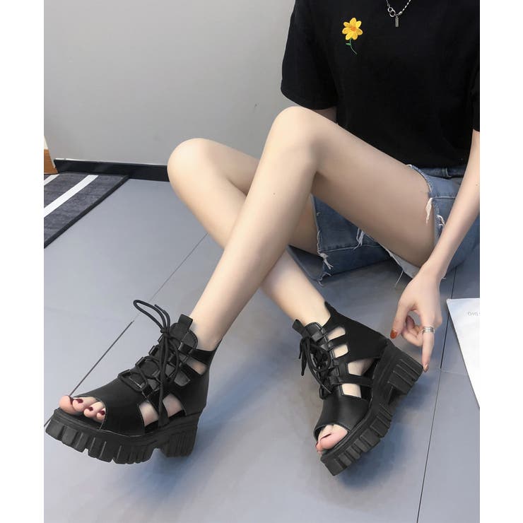 厚底グラディエーターサンダル レディース | Miniministore | 詳細画像5 