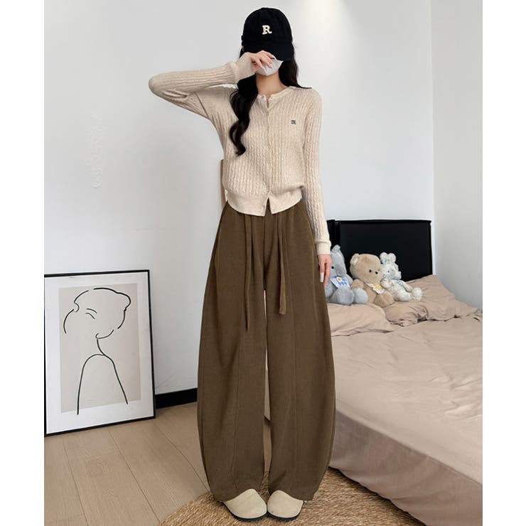 ワイドカーブパンツレディースワイドパンツ | Miniministore | 詳細画像5 