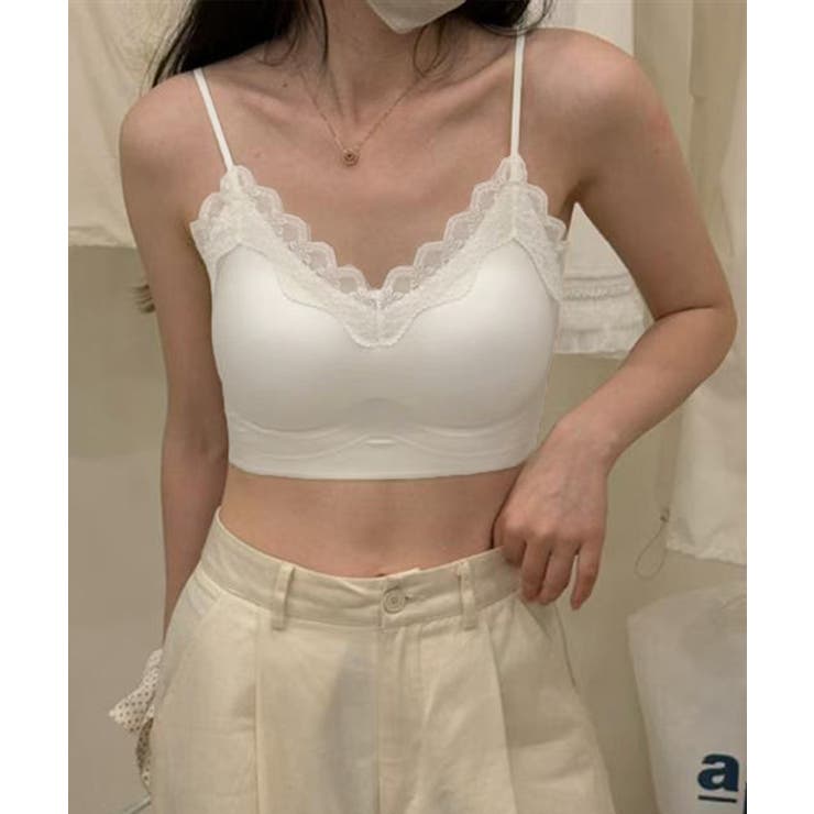 サテン調 チューブトップブラジャーレース | Miniministore | 詳細画像8 