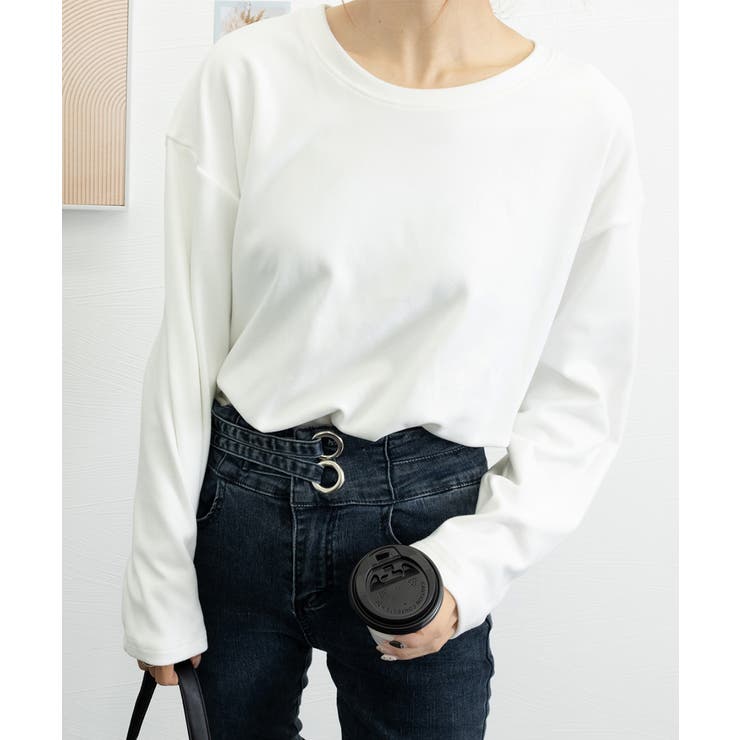 レディースロングtシャツ重ね着カットソー | Miniministore | 詳細画像15 