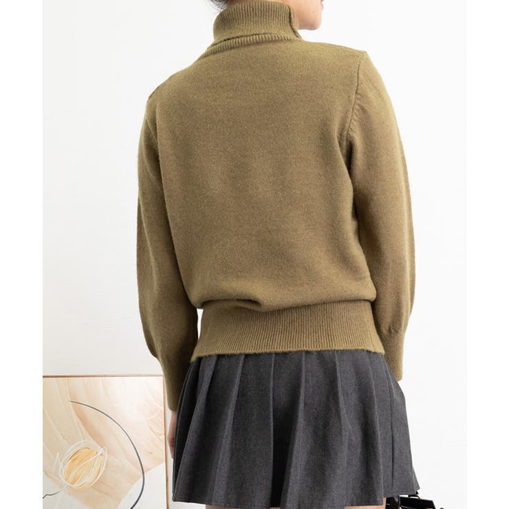 タートルネックニットトップス レディース | Miniministore | 詳細画像28 