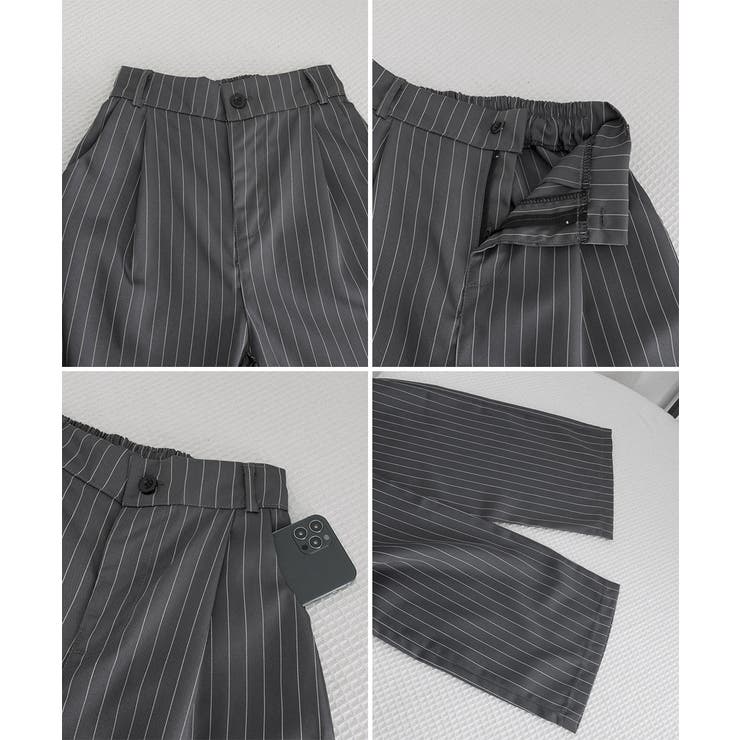 ストライプワイドパンツ春夏秋ロングパンツ | Miniministore | 詳細画像29 