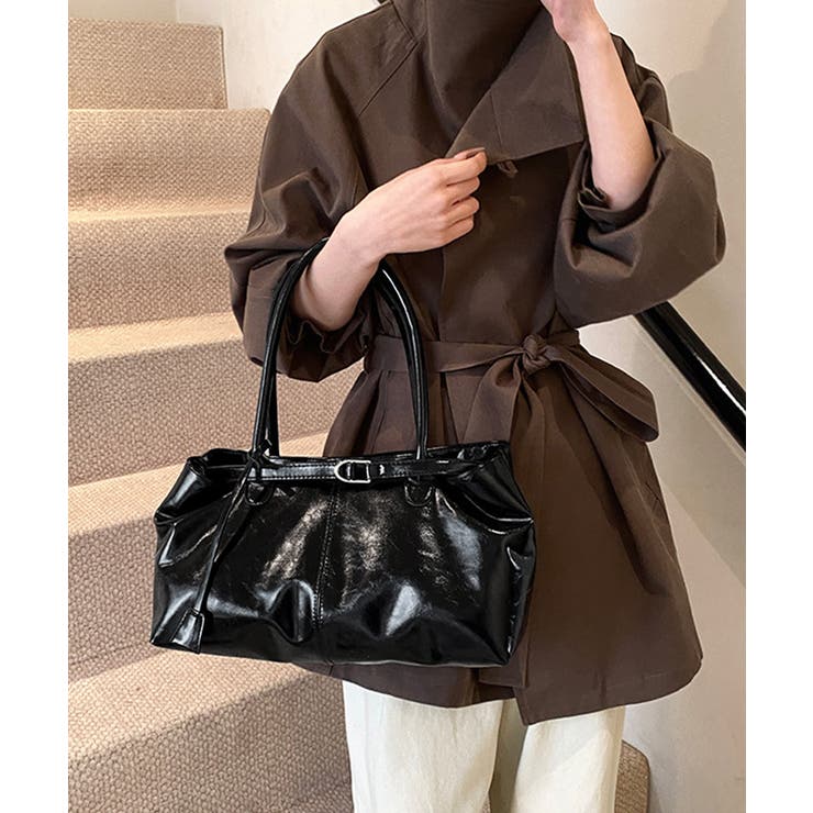 オイルワックス風合皮トートバッグ肩掛け鞄 | Miniministore | 詳細画像7 