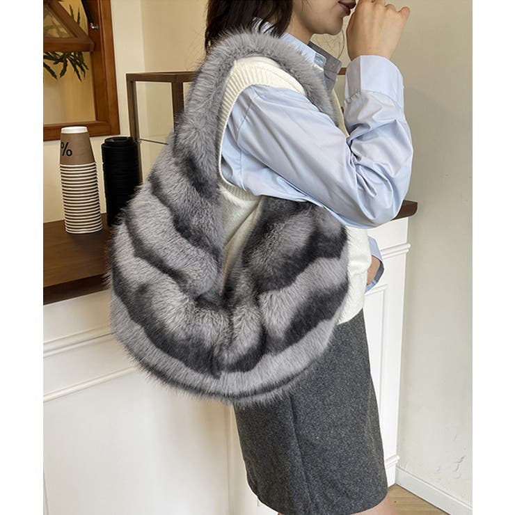 ハーフムーンファーショルダートートバッグ | Miniministore | 詳細画像12 