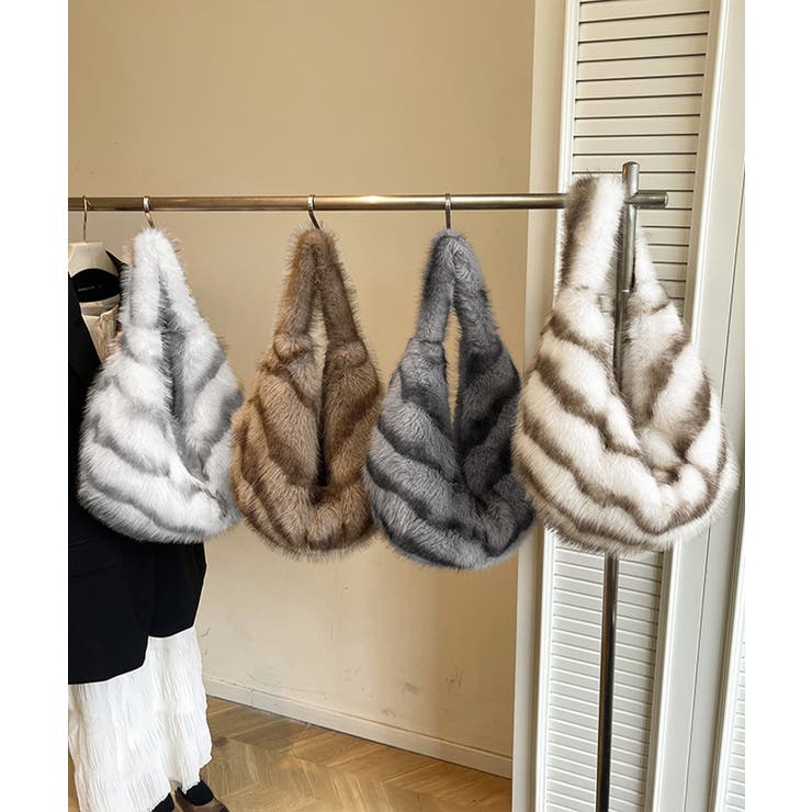 ハーフムーンファーショルダートートバッグ | Miniministore | 詳細画像16 