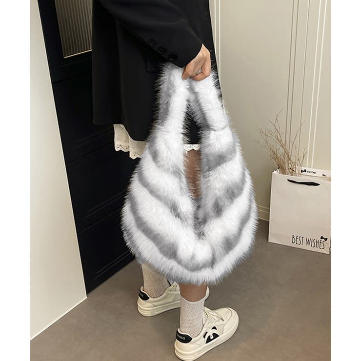 ハーフムーンファーショルダートートバッグ | Miniministore | 詳細画像3 