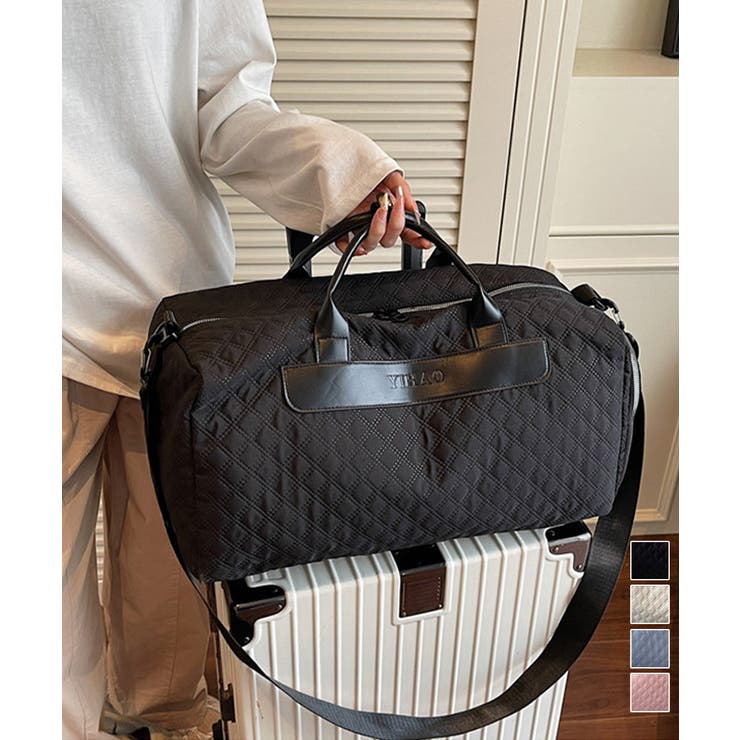 キャリーオンボストンバッグ キルティング | Miniministore | 詳細画像1 