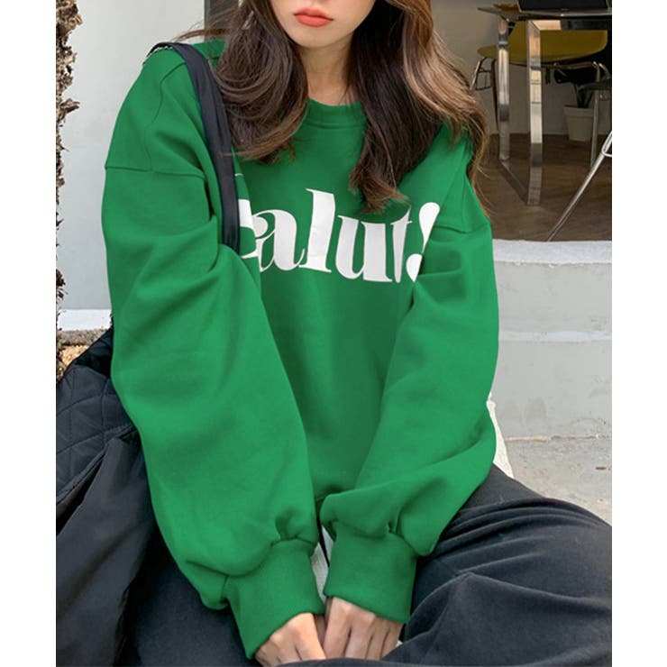 英字ロゴトレーナー裏起毛スウェット韓国風 | Miniministore | 詳細画像15 