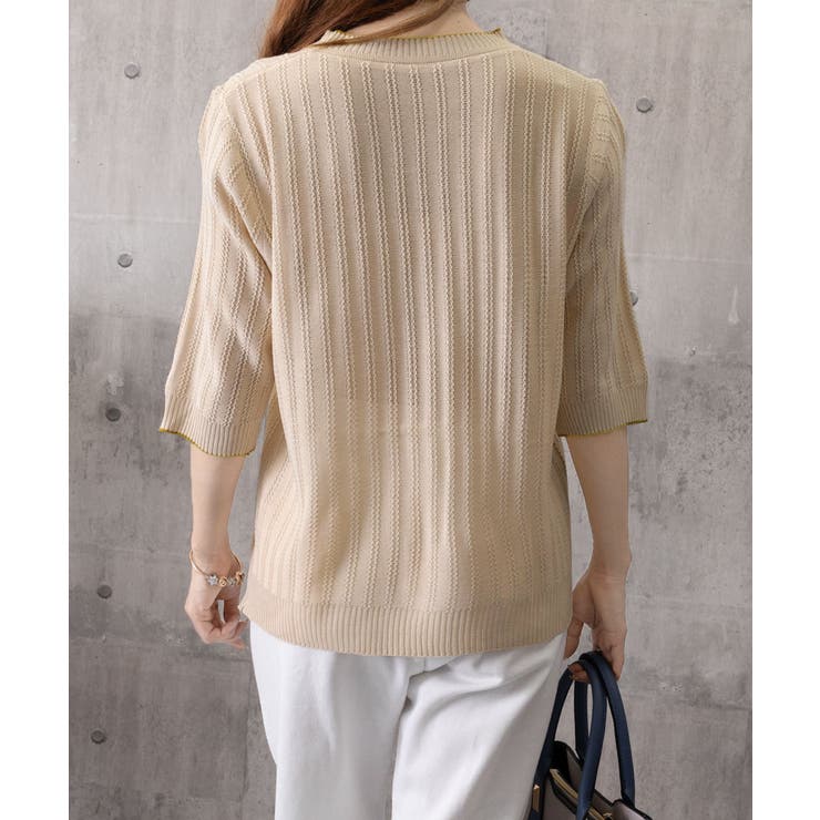 透かし編みサマーニット 薄手トップス春夏 | Miniministore | 詳細画像16 