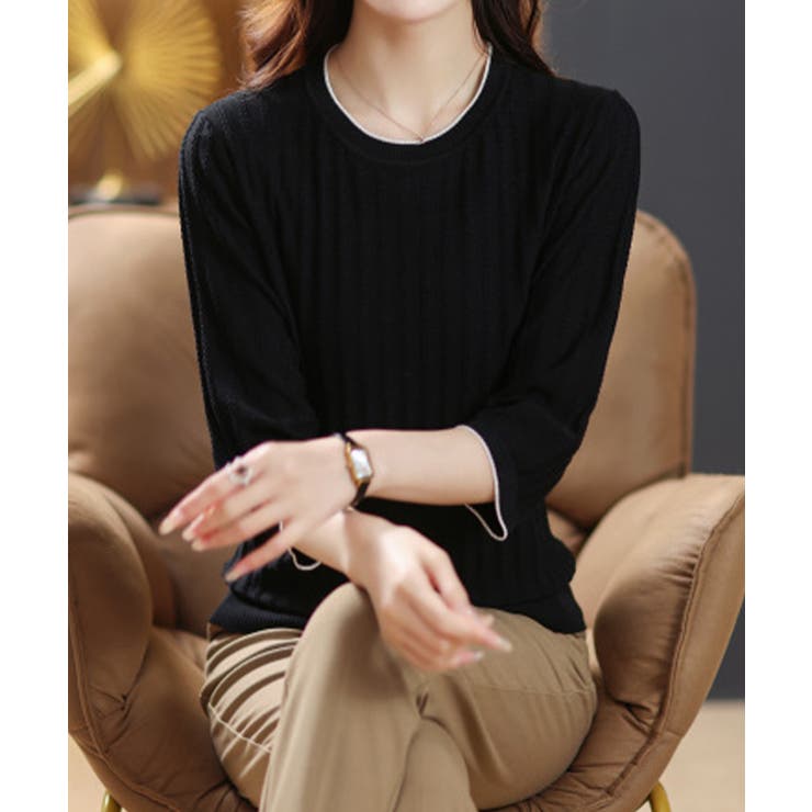 透かし編みサマーニット 薄手トップス春夏 | Miniministore | 詳細画像6 