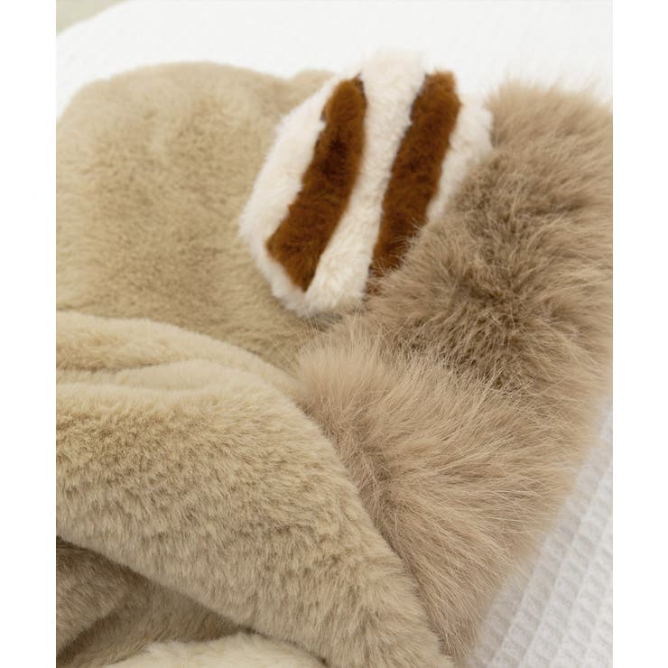 くまみみ帽子 マフラー付きファー帽子暖か | Miniministore | 詳細画像16 