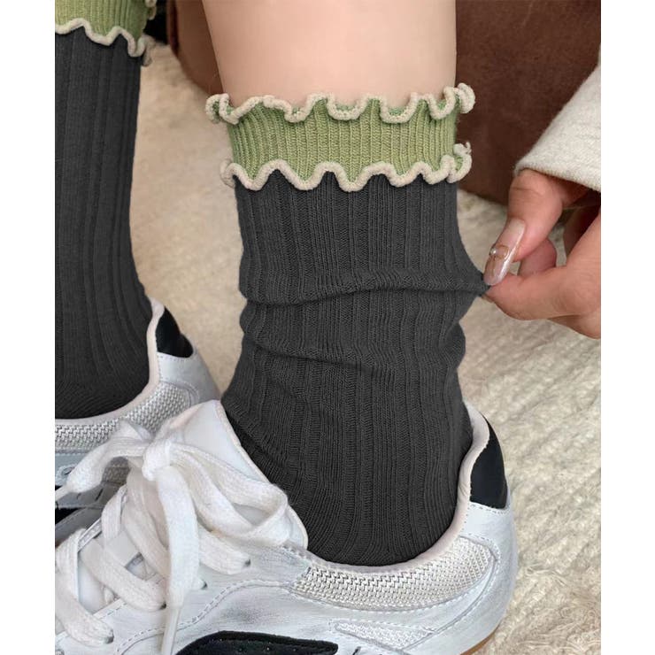 ダブルフリルソックス6足組 リブソックス | Miniministore | 詳細画像7 