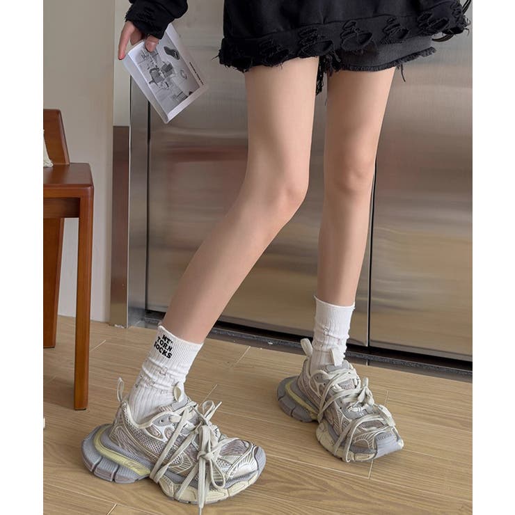 靴下セット韓国風サイドロゴソックス4足組 | Miniministore | 詳細画像7 