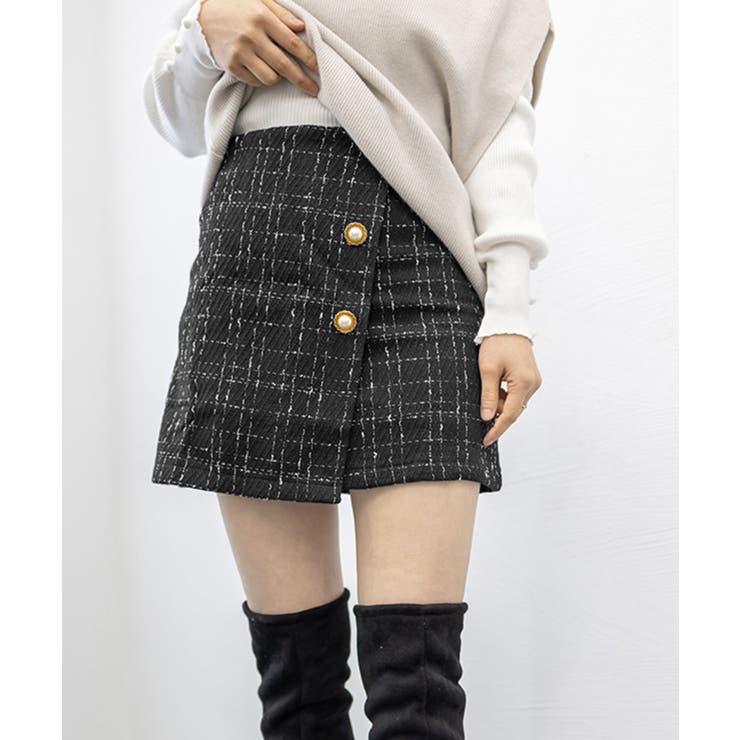 ツイード風スカート 韓国ミニスカート美脚 | Miniministore | 詳細画像9 