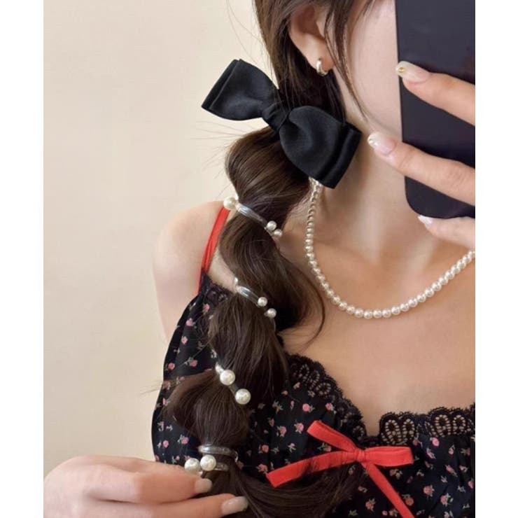 ブラック | リボン コイルポニー 簡単 コイルアップ | Miniministore