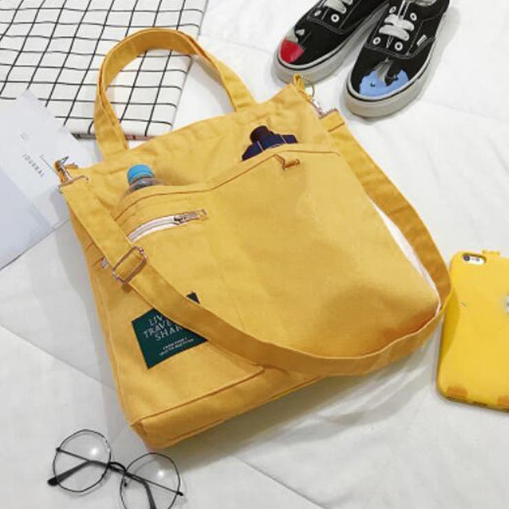 キャンバス トートバッグ 2way 軽量[品番：II000008405