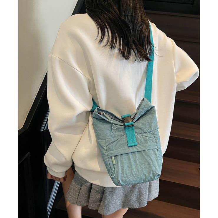 軽量ナイロンロールトップショルダーバッグ | Miniministore | 詳細画像10 
