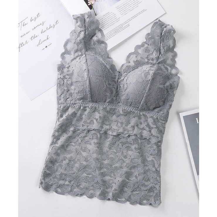 総レースタンクトップインナー カップ付き | Miniministore | 詳細画像16 