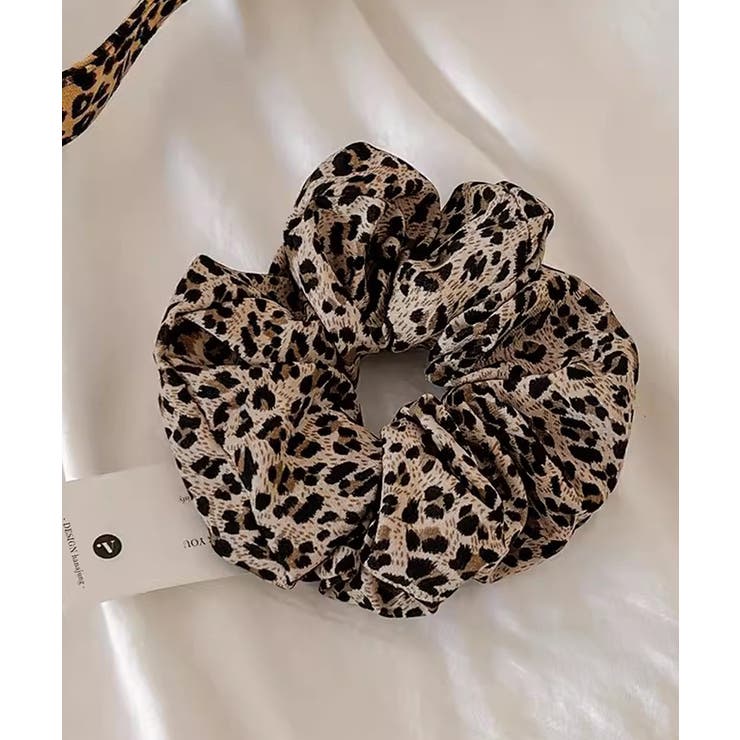 レオパード柄 ボリュームシュシュ 大きめ | Miniministore | 詳細画像9 