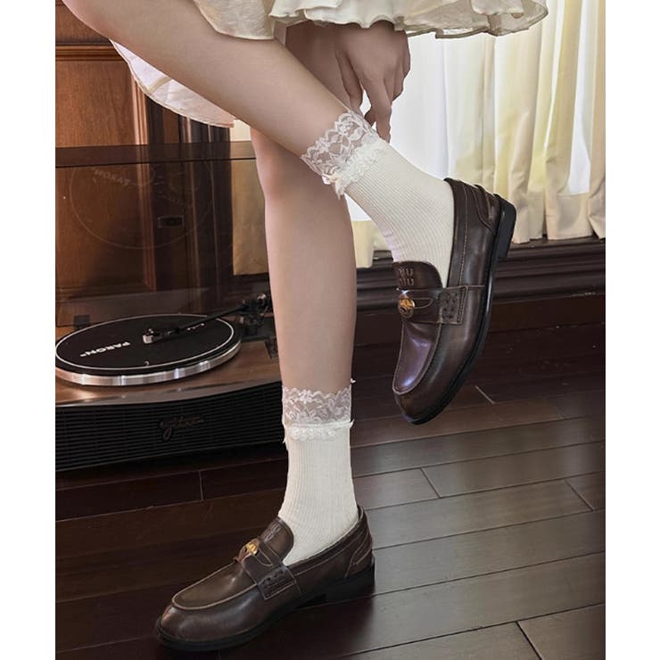 レース付き リボンソックス 可愛い 靴下 | Miniministore | 詳細画像7 