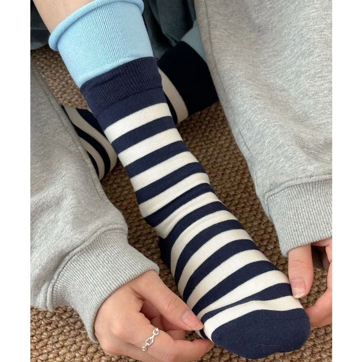 カラーボーダー ソックス 可愛い 靴下 | Miniministore | 詳細画像16 