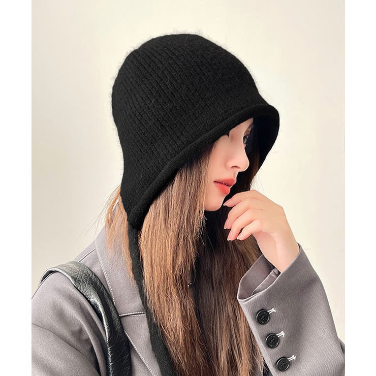 耳あて付き ニットハット 小顔ニット帽子 | Miniministore | 詳細画像4 