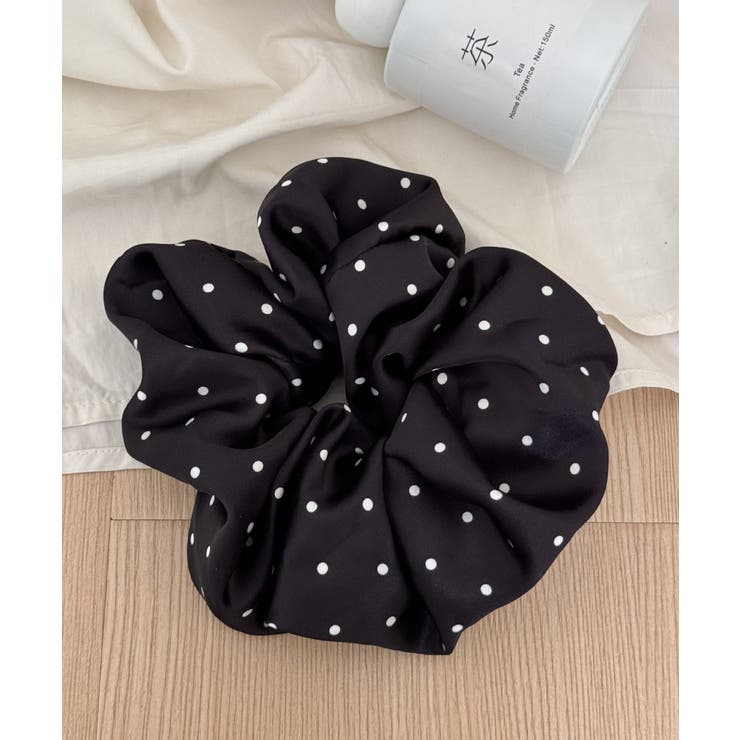 ドット柄サテンシュシュ 大人可愛い 上品 | Miniministore | 詳細画像9 