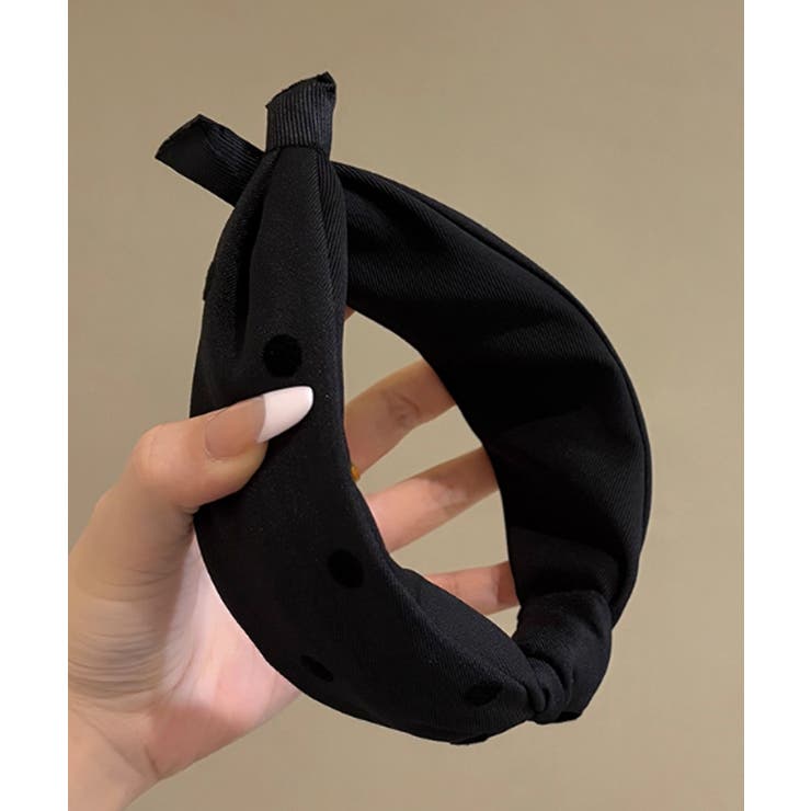 ドット柄 ねじり ワイドカチューシャ小顔 | Miniministore | 詳細画像8 