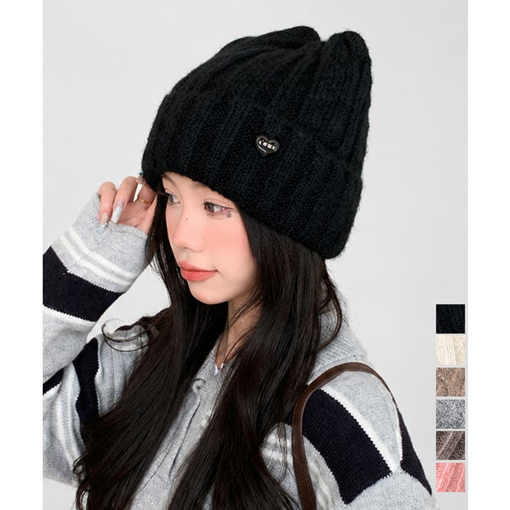 猫耳ニット帽  小顔 ニットビーニー防寒 | Miniministore | 詳細画像1 