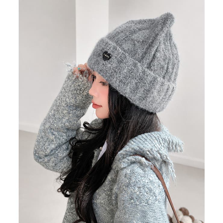 猫耳ニット帽  小顔 ニットビーニー防寒 | Miniministore | 詳細画像22 