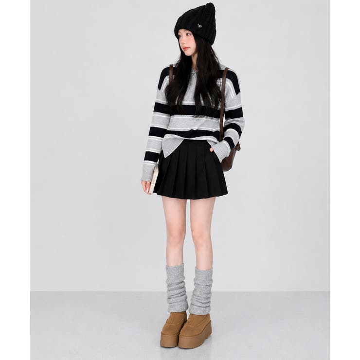 猫耳ニット帽  小顔 ニットビーニー防寒 | Miniministore | 詳細画像4 