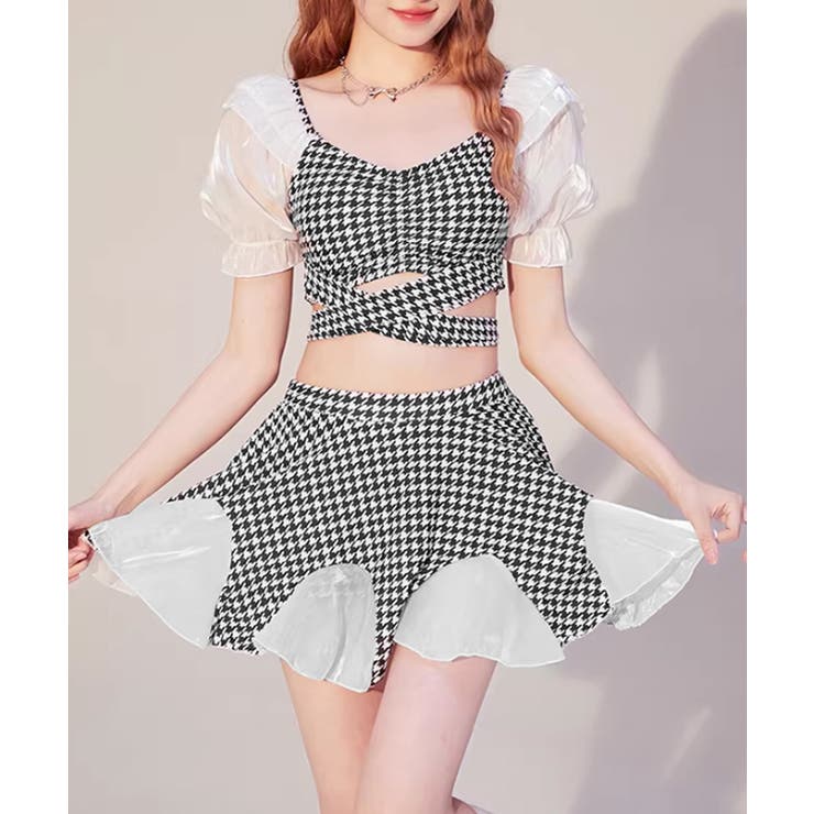 千鳥格子 セパレート水着 レディース夏海 | Miniministore | 詳細画像1 