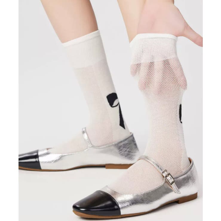リボンデザイン シアーソックス 美脚靴下 | Miniministore | 詳細画像11 