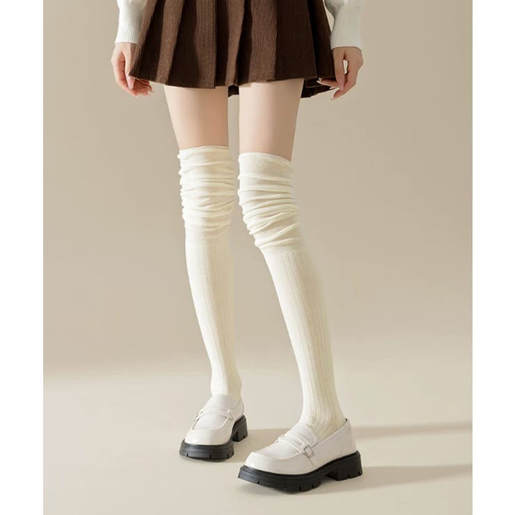 ニーハイソックス 脚長 膝上丈ソックス | Miniministore | 詳細画像17 