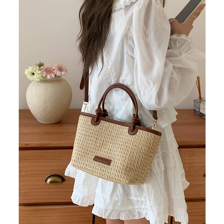 美しい ミニカゴバッグ ショルダーバッグ ミニ鞄[品番：AGCW0006453 バッグ