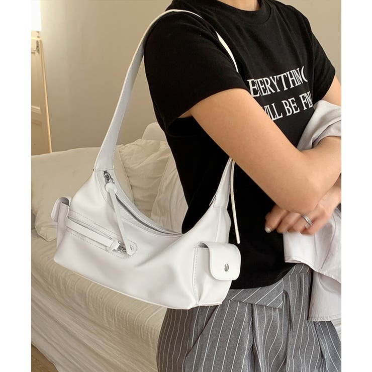 ホワイト | ショルダーバッグレディース 肩掛け韓国風 | SUNSHINE CLOSET