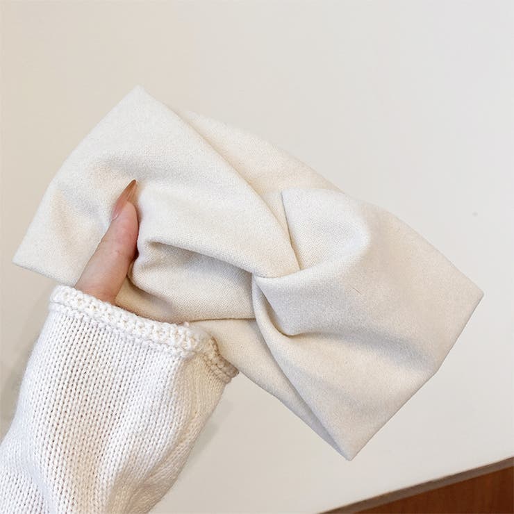 アイボリー | ヘアバンド レディース 幅広い 髪留め | Miniministore