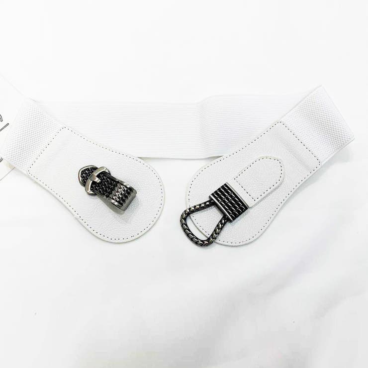 ホワイト | バックルベルト レディース ゴム 合金 | Miniministore