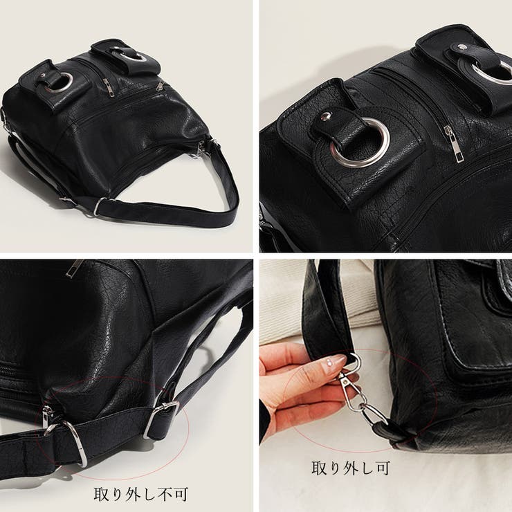 ショルダーバッグ 大容量 韓国風2way[品番:II000010991 ショルダーバッグ 大容量 韓国風2way[品番:II000010991